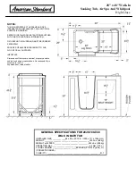 Preview for 2 page of American Standard Air Spa And Whirlpool 2848.100.SXX Specification Sheet