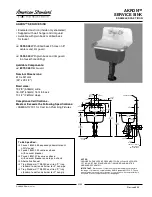 American Standard Akron Service Sink 7695.000 Specification Sheet предпросмотр