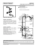 Предварительный просмотр 1 страницы American Standard AMARILIS 3630.000 Specifications