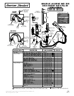 Предварительный просмотр 1 страницы American Standard Amarilis 3940.000 Parts List