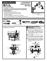 American Standard Amarilis 8391.000 Installation Instructions предпросмотр