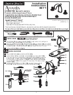 American Standard Amarilis 8871 Installation Instructions Manual предпросмотр