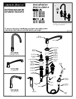 American Standard Amarilis Heritage Kitchen Faucet 8280 Installation Instructions preview