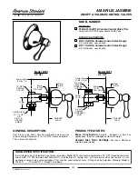 American Standard Amarilis Jasmine T000.441 Specification Sheet preview