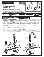 Предварительный просмотр 1 страницы American Standard Arch Control Kitchen Faucet 4101.301 Installation Instructions