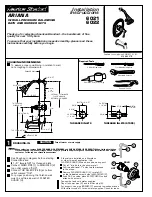 Предварительный просмотр 1 страницы American Standard Ariana 6021 Installation Instructions