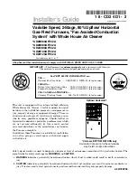 Preview for 1 page of American Standard AUD2B060AFV32A Installer'S Manual