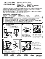 American Standard Baby Devoro 2315 Installation Instructions предпросмотр