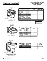 American Standard Baby Devoro Round Front Flush Valve Toilet 2282.010 Specifications preview