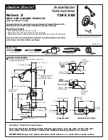 Preview for 1 page of American Standard Bath And Shower Trim kits T385.5XX Installation Instructions