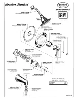 American Standard Bath/Shower 6081 Parts List preview