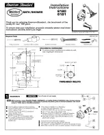 American Standard Bath/Shower 6180 Installation Instructions предпросмотр