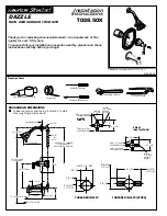 American Standard Bath/Shower Trim Kit T028.50X Installation Instructions предпросмотр