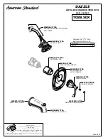 Preview for 4 page of American Standard Bath/Shower Trim Kit T028.50X Installation Instructions