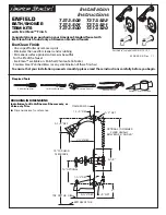 American Standard Bath/Shower Trim Kits T373.500 Installation Instructions предпросмотр