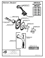 American Standard Bath/Shower Trim Kits T373.502 Parts List предпросмотр