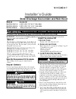 American Standard BAYECON101A Installer'S Manual preview