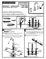 Предварительный просмотр 1 страницы American Standard BERWICK 7431.9 Series Installation Instructions