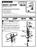 Предварительный просмотр 1 страницы American Standard BERWICK M968641 Installation Instructions Manual