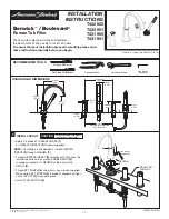 Предварительный просмотр 1 страницы American Standard Berwick Series Installation Instructions