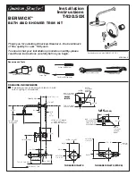 Предварительный просмотр 1 страницы American Standard BERWICK T430.50X Installation Instructions