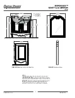 Preview for 2 page of American Standard Bordeaux Vanity and Mirror 9586.101 Specifications