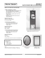 American Standard Brook Bath Furniture 9270.101 Specifications preview