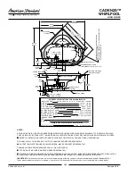 Предварительный просмотр 2 страницы American Standard Cadenza Whirlpool 6060.028WC Features & Dimensions