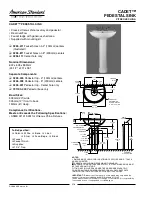 American Standard Cadet 0236.004 Specifications предпросмотр