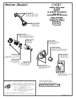 American Standard Cadet 1674 Parts List предпросмотр