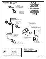 Предварительный просмотр 2 страницы American Standard Cadet 1674 Parts List