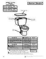 Предварительный просмотр 1 страницы American Standard Cadet 2168.100 Parts List