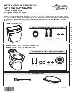 American Standard Cadet 270AA Series Installation Instructions Care And Maintenance preview