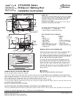 American Standard Cadet 2776 W Series Installation Instructions Manual preview