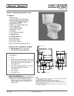 American Standard Cadet 2883.012 Specifications предпросмотр