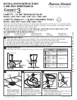 American Standard Cadet 3 2829 Installation Instructions предпросмотр