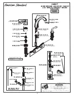 Предварительный просмотр 1 страницы American Standard Cadet 3885 Parts List