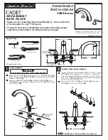 Предварительный просмотр 1 страницы American Standard Cadet 3985 Series Installation Instructions