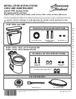 American Standard Cadet PRO 215AA Series Installation Instructions Care And Maintenance предпросмотр