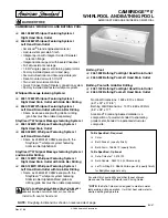 American Standard Cambridge 2460.028W Specification Sheet preview