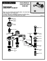 Предварительный просмотр 1 страницы American Standard Centerset Lavatory Faucet M968120 Installation Instructions