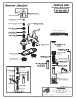 Предварительный просмотр 7 страницы American Standard Centerset Lavatory Faucet with Speed Connect Drain 4508.201 Installation Instructions Manual