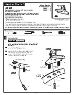 American Standard Centerset Lavatory Faucet with SpeedConnect Drain 1480.110 Installation Instructions preview