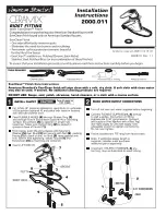 Предварительный просмотр 1 страницы American Standard Ceramix 2000.011 Installation Instructions