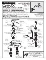 Предварительный просмотр 1 страницы American Standard Ceramix Centerset Lavatory Faucet 2000.110 Installation Instructions