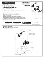 American Standard Ceramix T00050X Installation Instructions предпросмотр