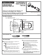 American Standard Ceratherm M968589 Installation Instructions предпросмотр