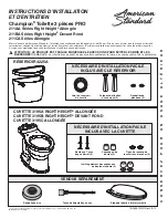 Предварительный просмотр 5 страницы American Standard Champion PRO 211AA Series Installation Instructions Care And Maintenance