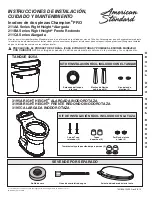 Предварительный просмотр 9 страницы American Standard Champion PRO 211AA Series Installation Instructions Care And Maintenance