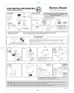 Предварительный просмотр 1 страницы American Standard Clean 2514.101 Easy Installation Manual